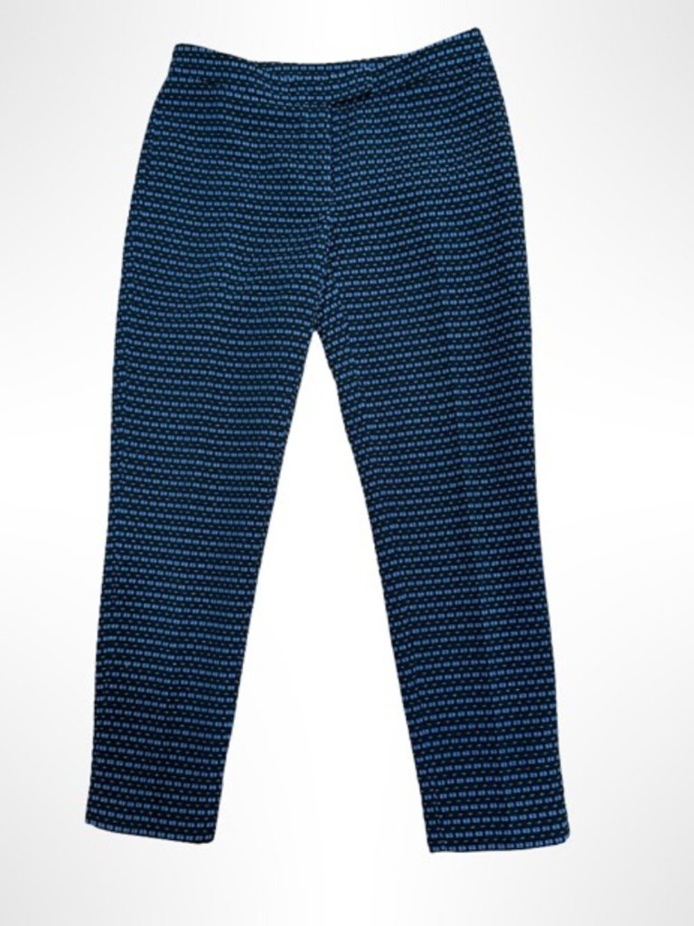 ANNE KLEIN Cigarette Pants Black Blue Size 4 - Picture 3 of 9